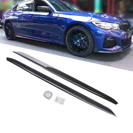 NINTE For 2019 - 2024 BMW G20 3 Series M Sport Side Skirts Bumper M Performance Lips - NINTE