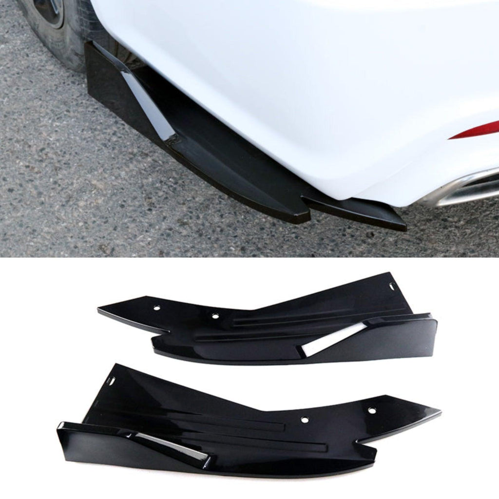 NINTE Rear Bumper Lip Universal 2 Pieces Diffuser Guard Splitter Body Kits - NINTE