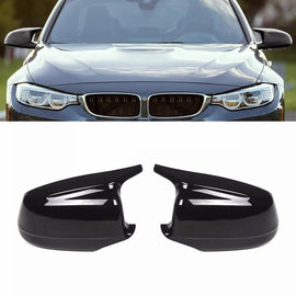 NINTE For 2011 - 2013 BMW 5 Series F10 F11 535i 550i 528i Side Mirror Cover Cap Gloss Black - NINTE