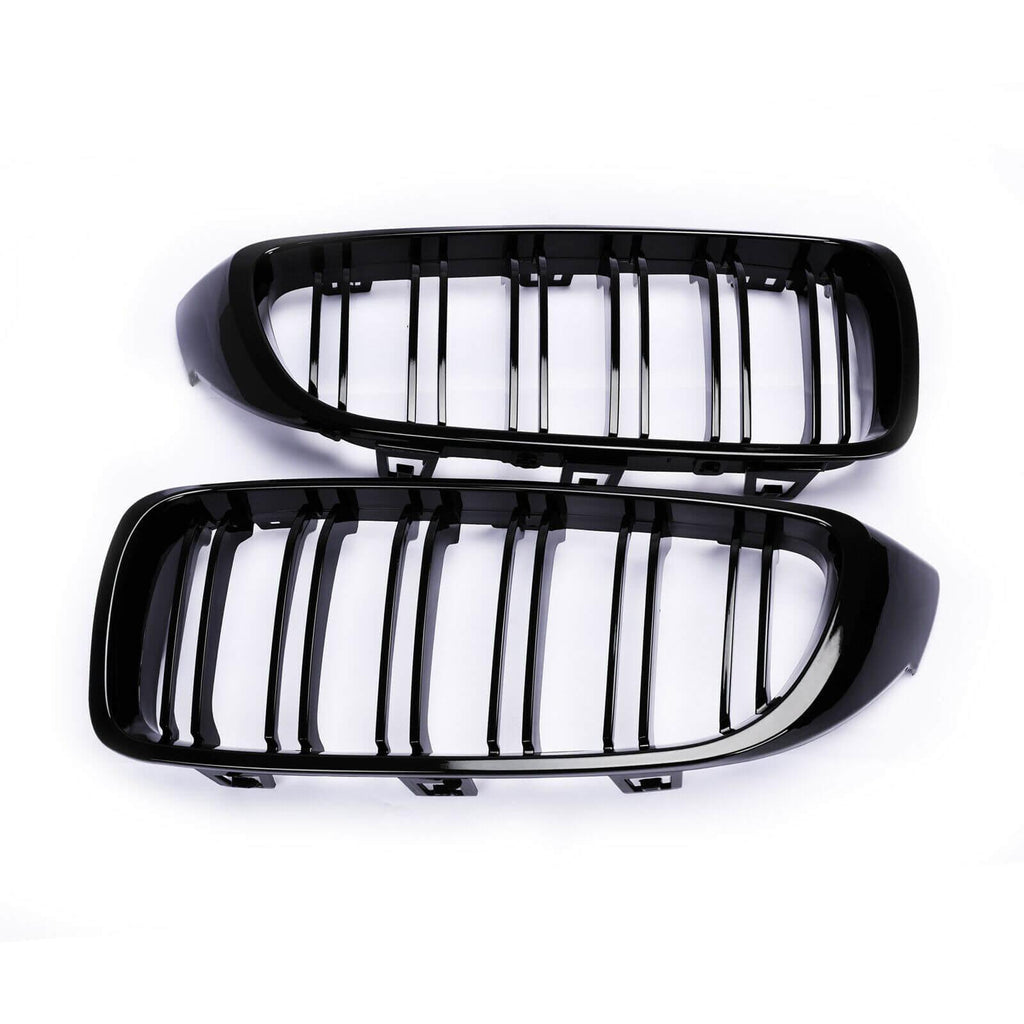 NINTE For 2014 - 2017 BMW 4 Series F32 F33 F36 F82 M4 Grille Dual Slats Grill Replacement - NINTE