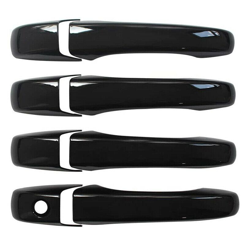 NINTE Door Handle Cover For 2011 - 2021 Jeep Grand Cherokee 11 - 22 Dodge Durange Black No Smt Key Hole - NINTE