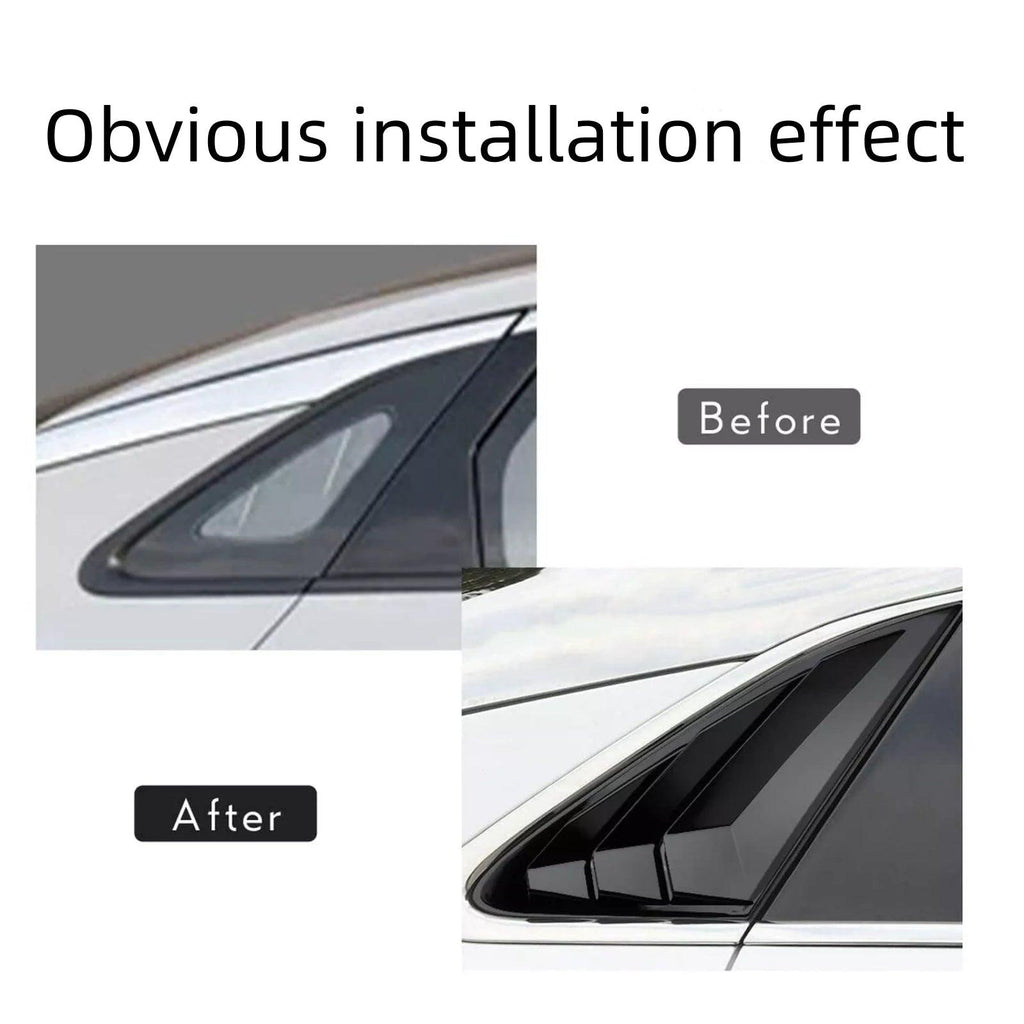 NINTE for 2021 - 2025 Kia K5 GT GT Line Accesories Sport Style Air Vent Cover Rear Side Window Louvers Glossy Black - NINTE