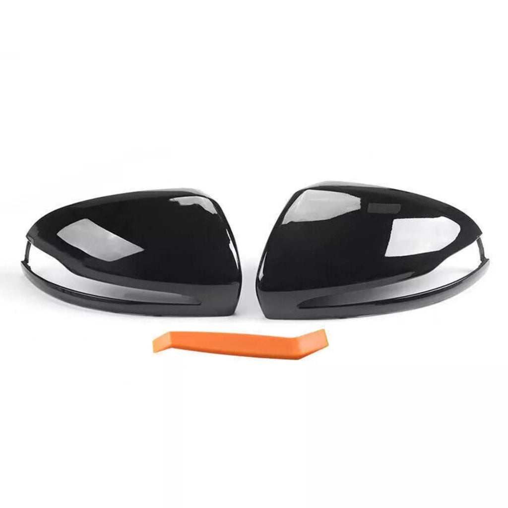 NINTE For 2016 - 2020 Mercedes Benz W205 X253 W213 W222 Mirror Cover Caps Gloss Black 2Pcs - NINTE