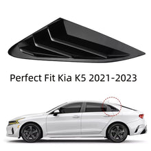 Charger l'image dans la galerie, NINTE for 2021 - 2025 Kia K5 GT GT Line Accesories Sport Style Air Vent Cover Rear Side Window Louvers Glossy Black - NINTE