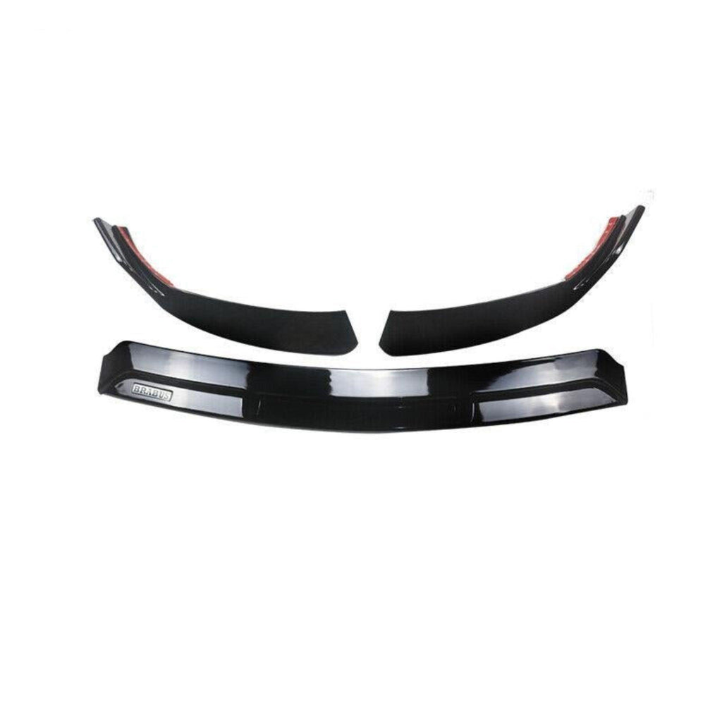 NINTE For 2019 - 2021 Benz W205 2019 - 2023 C205 A205 C - Class Sport C300 ABS 3PCs Front Lip Front Bumper Splitters - NINTE