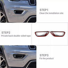 Cargar imagen en el visor de la galerĆa, NINTE For 2018 - 2021 Jeep Grand Cherokee Front Fog Light Cover Gloss Black Trim Overlay - NINTE