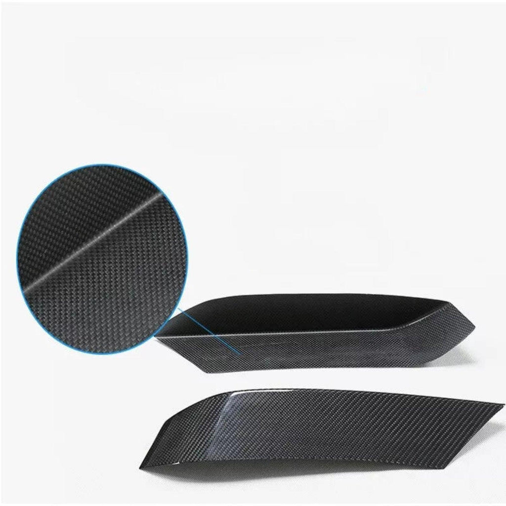 NINTE For 2015 - 2019 BMW F80 M3 F82 F83 M4 V2 Dry Carbon Fiber Front Bumper Upper Fang Trim - NINTE