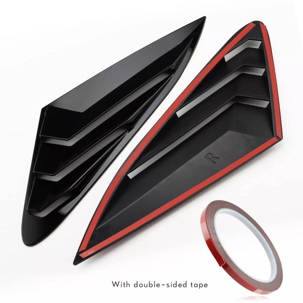 NINTE for 2021 - 2025 Kia K5 GT GT Line Accesories Sport Style Air Vent Cover Rear Side Window Louvers Glossy Black - NINTE