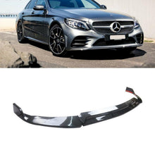 Load image into Gallery viewer, NINTE For 2019 - 2021 Benz W205 2019 - 2023 C205 A205 C - Class Sport C300 ABS 3PCs Front Lip Front Bumper Splitters - NINTE