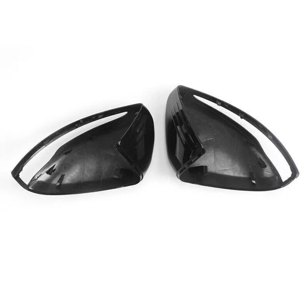 NINTE For 2016 - 2020 Mercedes Benz W205 X253 W213 W222 Mirror Cover Caps Gloss Black 2Pcs - NINTE