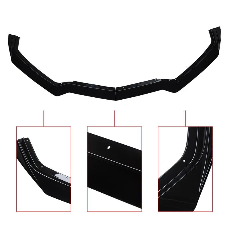 NINTE For 2020 - 2025 C8 Corvette Chevy Corvette C8 GM 5VM Style Front Lip ABS Painted Front Bumper Bodykit Spoiler Splitter - NINTE