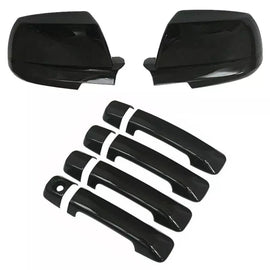 NINTE For 2007 - 2019 Toyota Tundra Gloss Black View Mirror Covers&Door Handle Covers - NINTE