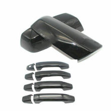 Charger l'image dans la galerie, NINTE For 2014 - 2018 GMC Sierra&Chevy Silverado 1500 Gloss Black Mirror Covers & Door Handle Covers - NINTE