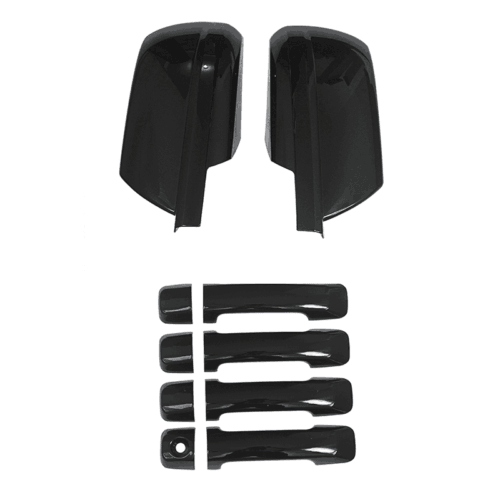 NINTE For 2007 - 2019 Toyota Tundra Gloss Black View Mirror Covers&Door Handle Covers - NINTE