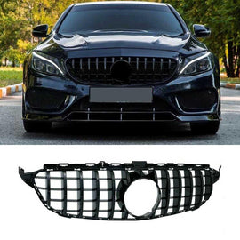 NINTE For 2015 - 2018 MERCEDES BENZ C Class W205 C43 AMG Grille No Camera Hole - NINTE