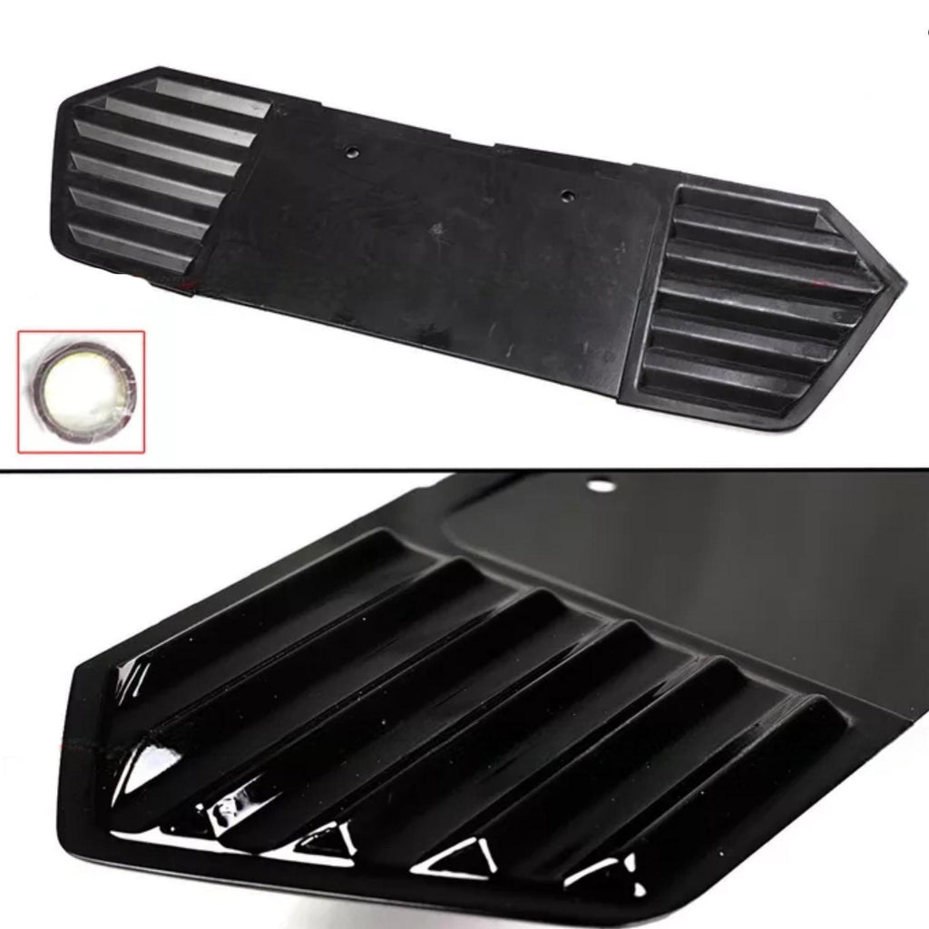 NINTE For 2020 - 2025 CORVETTE C8 GLOSS BLACK REAR LICENSE PLATE PANEL TRIM COVER FILLER - NINTE