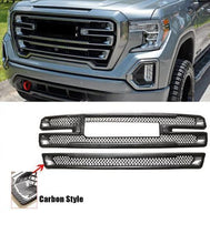 Laden Sie das Bild in den Galerie-Viewer, NINTE For 2019 - 2022 GMC Sierra 1500 SLT AT4 Front Mesh Grill Cover Grill Overlay Trim - NINTE
