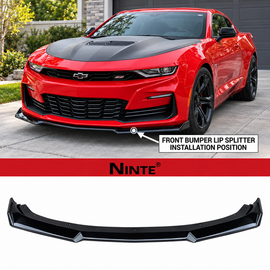 NINTE Front Lip For 2016-2024 Chevy Camaro SS/ 2019-2024 LT LS RS