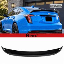 Load image into Gallery viewer, NINTE Rear Trunk Spoiler Wing Fit for Cadillac CT5 2020-2026 Painted Gloss Black One Piece V Blackwing Style Without Logo - NINTE