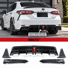 NINTE Yofer V2 Rear Diffuser+Corner Extension For 2018-24 Toyota Camry SE XSE - NINTE