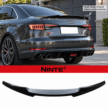 NINTE For 2017-2024 Audi A4 S4 B9 ABS Highkick M4 Style Rear Spoiler Trunk Spoiler Wing - NINTE