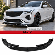 NINTE Front Lip For 2020-26 Cadillac CT4 Front Bumper Splitter - NINTE