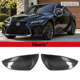 NINTE M Style Mirror Caps Replacement For 2021-2025 Lexus IS300 IS350 IS500 F Real Carbon Fiber