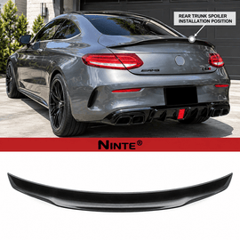 NINTE PSM Style Rear Spoiler For 2017-2021 Mercedes Benz W205 Coupe Truck Wing - NINTE