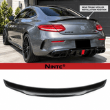 NINTE PSM Style Rear Spoiler For 2017-2021 Mercedes Benz W205 Coupe Truck Wing