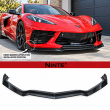 NINTE 5VM-Style Front Bumper Lip Splitter for 2020-2026 Chevrolet Corvette C8 – Track-Inspired Aero - NINTE