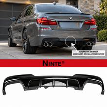 NINTE Rear Bumper Diffuser for 2011-2016 BMW 5 Series F10 520i/528i M Sport – Twin or Quad Exhaust Fitment - NINTE