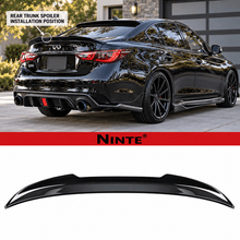 Charger l'image dans la galerie, NINTE 2014–2024 Infiniti Q50 Rear Spoiler One Piece PSM Style Without Logo - NINTE