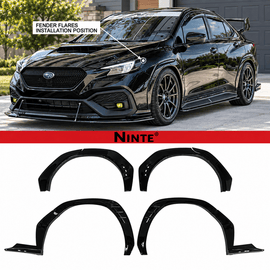 NINTE Paint Matched Fender Flares For 2022-2025 Subaru WRX AFD-AeroflowDynamics - NINTE
