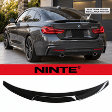 NINTE For 2014-2020 BMW 4 Series F36 430i 435i 440i Gran Coupe 4 Door M4 Style Rear Spoiler Trunk Wing Splitter - NINTE