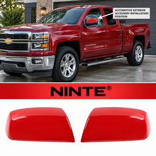 NINTE Mirror Caps Top Half For 2014-2019 Silverado & Sierra 1500 2500 3500