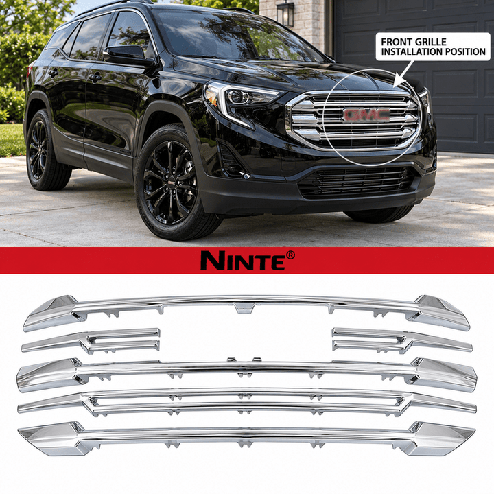 NINTE Front Insert Grille Overlay For 2018-2021 GMC Terrain SL SLE - NINTE