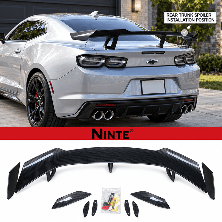 NINTE For 2016-2024 Chevy Camaro Rear Spoiler ZL1 1LE Style High Wing Spoiler Trunk Wing