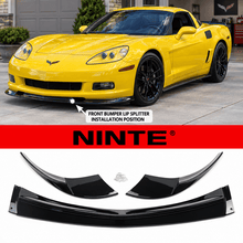 Load image into Gallery viewer, NINTE ZR1-Style Front Bumper Lip Splitter for 2005-2013 Chevrolet Corvette C6 Base – Track-Inspired Aero - NINTE
