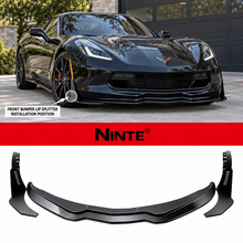 NINTE Stage 3 Front Bumper Lip & Winglet Kit for 2014-2019 Chevrolet Corvette C7 Stingray – Track-Inspired Aero - NINTE