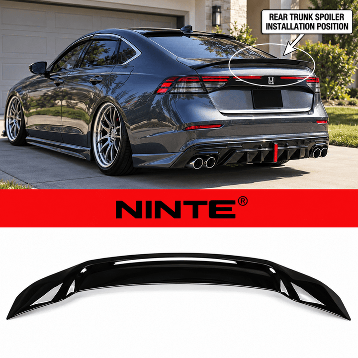 NINTE For 2023-2025 Honda Accord Rear Spoiler 11th Gen Accord Trunk Wing ABS R style - NINTE