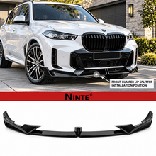 NINTE MP-Style Front Bumper Lip Splitter for 2024-2026 BMW G05 X5 M Sport LCI – Aggressive Sport Aero - NINTE