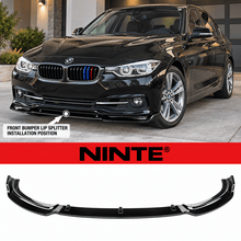 NINTE Front Lip Splitter For 2013-2018 BMW 3 Series F30 NON M-Sport - NINTE