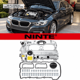 NINTE Upgrade Aluminum Valve Cover Kit for 2012-2018 BMW N20 320i 328i 528i X3 X5 X1 Z4 2.0L L4 Replace 11127588412