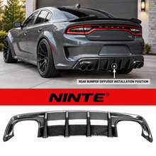 Load image into Gallery viewer, NINTE For 2020-2023 Dodge Charger Widebody Quad Exhaust Rear Diffuser Rear Bumper Lip - NINTE