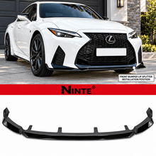 NINTE V-Style Front Bumper Lip Splitter for 2021-2025 Lexus IS300/IS350 F Sport – Aggressive Sport Aero - NINTE