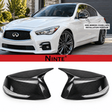 NINTE M Style Mirror Caps Replacement For 2014up Infiniti Q50 Q60 Q70 QX30