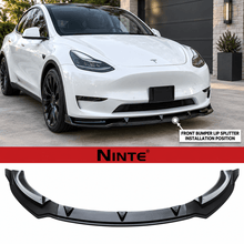 NINTE Performance Style Front Lip For 2020-2024 Tesla Model Y - NINTE