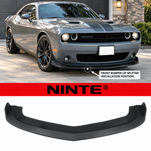 NINTE One-Piece For 2015-2023 Dodge Challenger SXT Coupe 2-Door Front Bumper Lip Splitter - NINTE