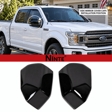 Load image into Gallery viewer, NINTE Mirror Caps for 2015-2020 Ford F-150, Non-Tow Top-Half Covers, 2-Piece - NINTE