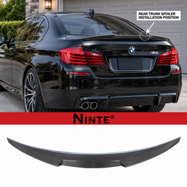 NINTE Rear Spoiler For 2011-2016 BMW F10 5-Series M4 Style Trunk Lip Spoiler Wing